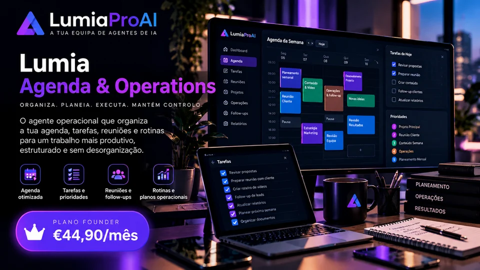 Imagem de apresentação de Lumia Agenda & Operations
